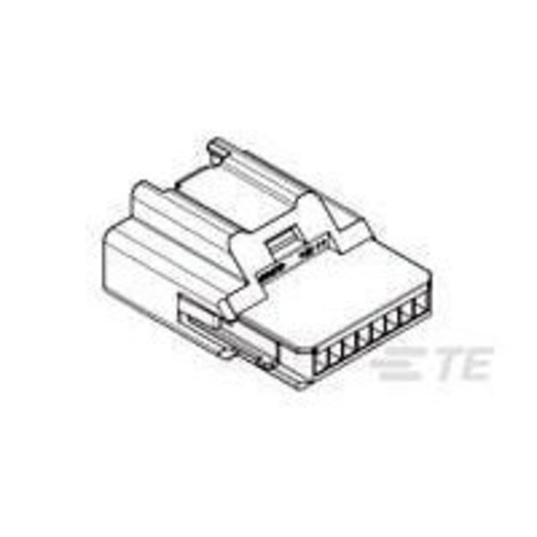 Te Connectivity Board Connector, 8 Contact(S), 1 Row(S), Male, 0.1 Inch Pitch, Crimp Terminal, Locking, Black 9-1419166-0